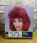 Red Tinsel Glitter Mullet Wig Short Futuristic Party Christmas Brand New In Box 