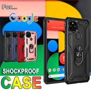 For Google Pixel 5 5A 4A 4 3A XL Case Magnetic Heavy Duty Protective Back Cover - Picture 1 of 22