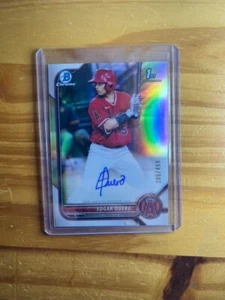 Edgar Quero 2022 1st Bowman Chrome Refractor Auto /499 CPA-EQ - Bild 1 von 2