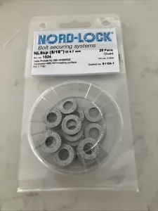 Nord-Lock 1524 Wedge Lock Washer, For Screw Size 5/16 In Steel, Advanced NL8sp - Picture 1 of 4