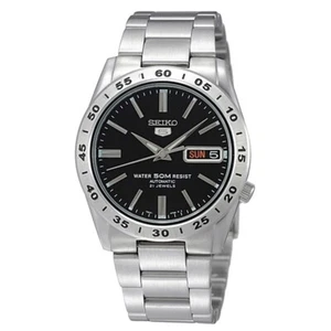 SEIKO Serie 5 SNKE01K1 Superior Orologio Automatico Uomo Acciaio Quadrante Nero - Picture 1 of 1