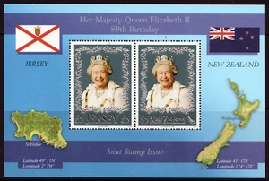 Jersey - New Zealand JOINT Issue "QN ELIZABETH II 80th BIRTHDAY" MNH MS 2006 ! - Picture 1 of 2
