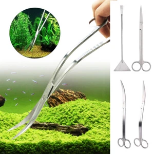 Aquarium Scissor Tool Aquatic Plant Tweezers Aquascaping Fish Tank Kit Cleaner ∂ - Picture 1 of 26