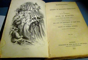 1851 FOXE'S MARTYROLOGIA BOOK OF MARTYRS Jan Hus John Hussites Lollards Luther - Picture 1 of 20