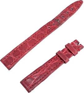 Patek Philippe Correa Cocodrilo Rojo (12mm x 10mm) Lado Largo 3.75" Pulgadas Corto - Imagen 1 de 9