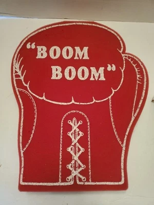 Rare Vintage Ray Boom Boom Mancini Foam / Sponge Souvenir Boxing Glove Ringside  - Image 1 of 4
