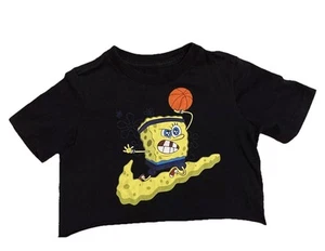 Nike SpongeBob Kids Unisex Cropped T-shirt Size Small Basketball Nickelodeon - Picture 1 of 9