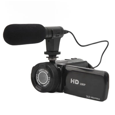 HD 1080P 16MP Portable Vlogging Camera Recorder 16X Zoom Digital Video Camer BEA - Image 1 of 4