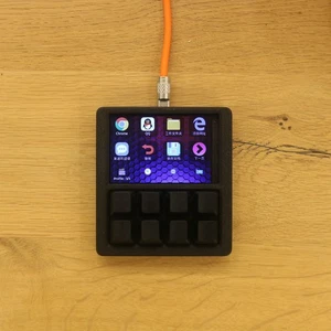 8 Keys Macro Keyboard Mechanical Keypad Hot Swap Designer Kepad + 3.5" USB - Picture 1 of 18