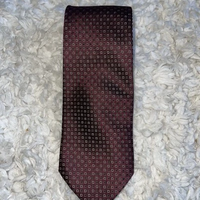 Gravata masculina xadrez marrom 100% seda gravata PRONTO UOMO - Imagem 1 de 4