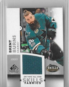 2017-18 SP Game Used 2017 NHL All-Star Skills Fabrics Brent Burns #AS-BB - Bild 1 von 2
