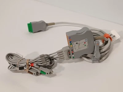 Cable troncal de monitoreo de pacientes ECG M20-F063 con conectores de doble clavija de 10 cables Foto 1 de 4