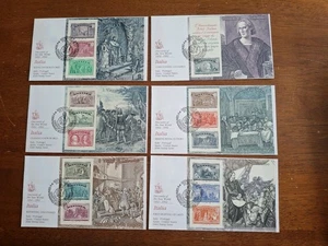Italy, Sc# 1883-1888 complete set of 6 Fleetwood FDC VOYAGES of COLUMBUS - Picture 1 of 2