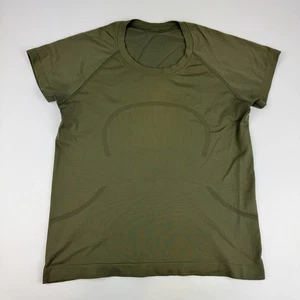 Lululemon Womens Size 8 Short Sleeve Swiftly Tech T Shirt Green *Read - Picture 1 of 8