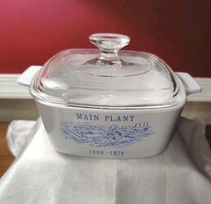 Vintage Corning Ware 1974 Main Plant Casserole 1.5 QT with Lid ~ Rare - Picture 1 of 11