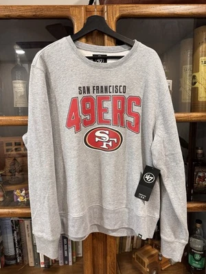 San Francisco 49ers 47 Marca Gris Cuello Redondo Para Hombres XL Pullover Sudadera Nueva Con Etiquetas Foto 1 de 3