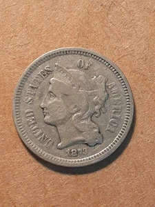 1873 THREE CENT PIECE - Picture 1 of 2