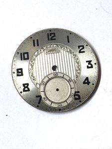 ILLINOIS 12 SIZE TASCHENUHR SILBER METALL ZIFFERBLATT GUTER ZUSTAND --- A-177 - Bild 1 von 4
