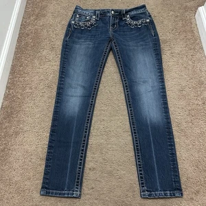 Miss Me Jeans Size 28 Signature Ankle Skinny Low Rise Embellished *READ - Picture 1 of 10