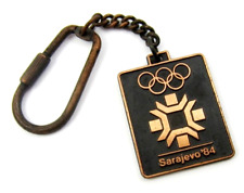 Sarajevo 1984 Winter Olympic Games Official Logo Key chain Rare