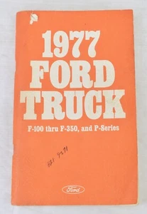 1977 Ford Truck Owners Manual Guide F100 Thru F350 and P Series - Picture 1 of 6