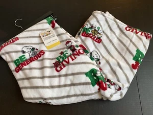 Peanuts Snoopy Plush Throw Blanket Christmas Be Giving Dazzle 50"x70" Woodstock - Picture 1 of 6