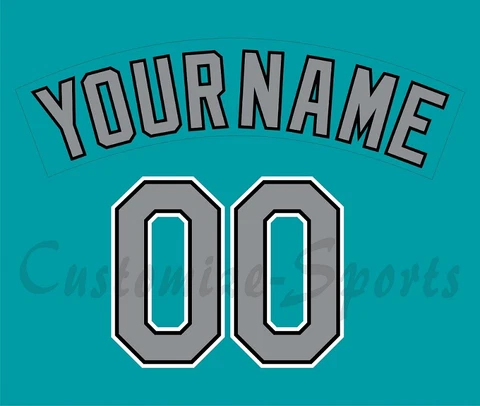 Baseball Florida Marlins Customized Number Kit for 1993 Batting Practice Uniform Cover