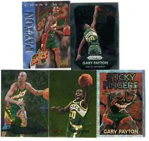 Gary Payton 5 Card Basketball Card Lot HOF SONICS CELTICS LAKERS HEAT (LOT 8) - Picture 1 of 1