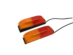 2- Trailer RV Clearance Marker Fender Lights 1x4 OPTRON Incandescent - Picture 1 of 7
