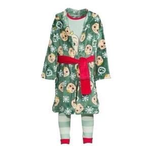 Cocomelon JJ Doll Toddler Unisex Boys Girls Pajamas & Robe Set 3-Piece Size: 2T - Picture 1 of 13