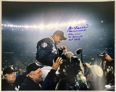 Joe Torre Signed Photo 16x20 Yankees 2000 World Series Autograph HOF Stats JSA - Image 1 of 3
