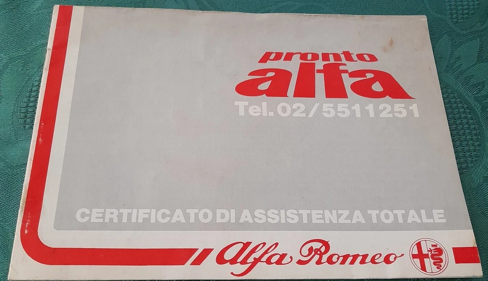 Pronto Alfa - Certifica di Assistenza Totale Alfa Romeo - Immagine 1 di 1