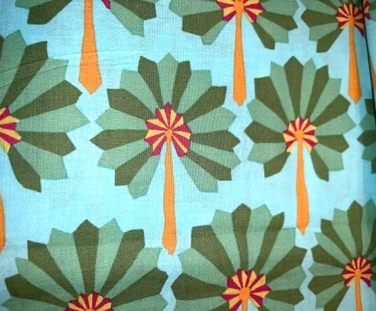 KAFFE FASSETT PALM FAN GREEN    24in x WOF       GP114   original  issue - Image 1 of 1