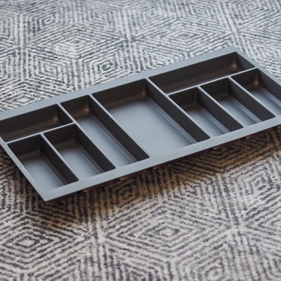 Grey Cutlery Tray 900mm Grass Scala Drawer 430mm x 806mm Kitchen Storage Utensil - Image 1 of 4