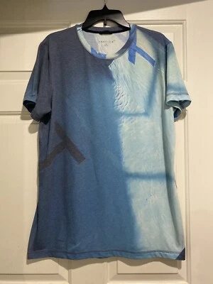 Camiseta Theory Hombre Grande Azul Multicolor B112 Foto 1 de 4