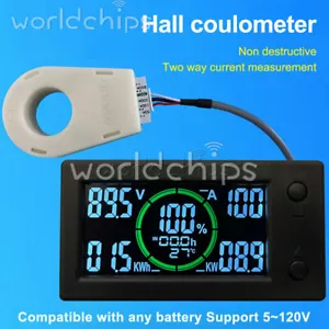 DC0-300V 50A/100A/200A/400A Bluetooth Voltage Current Power Energy Coulombmeter - Picture 1 of 21