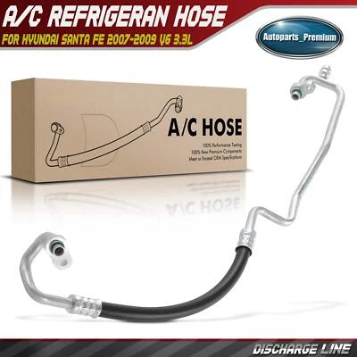 Nuevo conjunto de manguera de línea de descarga de aire acondicionado para Hyundai Santa Fe 2007 2008 2009 V6 3,3 L Foto 1 de 4