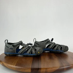 Big Kids Keen Seacamp II CNX Gray Athletic Hiking Fisherman Sandals Size 2 Y GUC - Picture 1 of 7