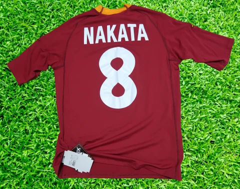 AS Roma Jersey Shirt #8 Nakata 100% Original Size L 2000/2001 Home Cover