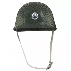 Army Helmet Childs Plastic Green Costume Accessory Hat - Picture 1 of 4
