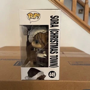 Funko POP! Disney ~ SORA (CHRISTMAS TOWN)(HT EXCLUSIVE)(#449). Damaged Box. - Picture 1 of 5