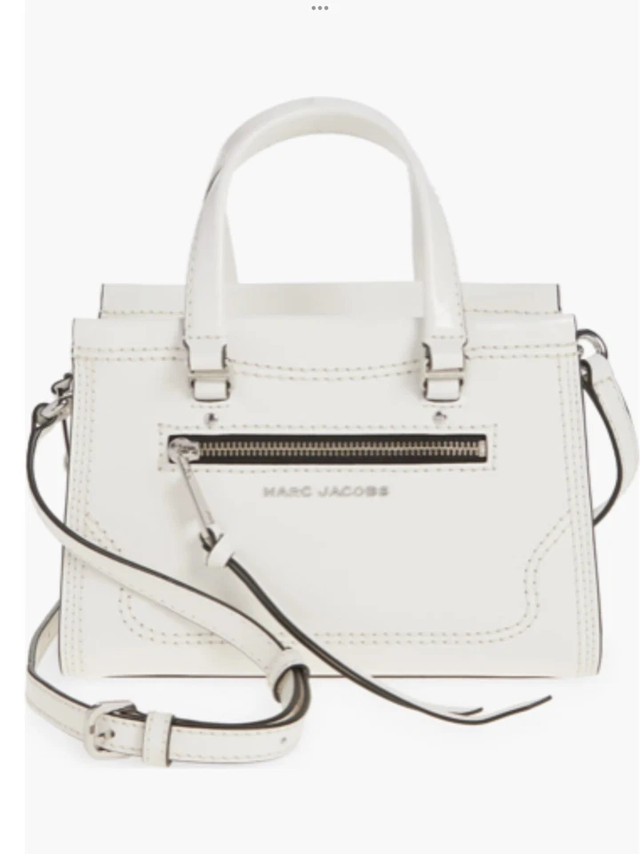 Marc Jacobs M0015021 Pebbled Leather Handbag with Sling - Black