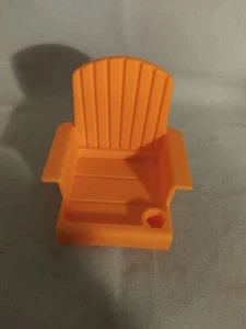 Fisher-Price Little People Songs and Sounds Camper Figure Orange Sun Chair - Picture 1 of 3