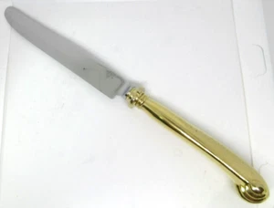 Towle Supreme GOLD ARISTOCRAT *1 Pistol Knife* 9 5/8" Gold Electroplate - Picture 1 of 7