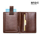 Portafoglio da uomo in vera pelle RFID custodia porta carte di credito U3433