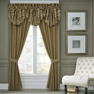 Croscill Ashton Curtain Panel Pair : 41" x 84" Woven Chenille Jacquard : New - Picture 1 of 2