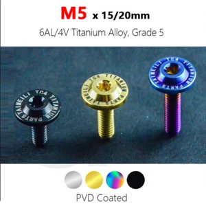 M5 Titanium Low Profile Torx T25 Washer Bolt Screw 15mm 20mm Grade 5 Ti-6Al-4V - Picture 1 of 18