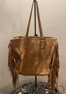 Carlos Santana Purse Tan With Fringe - Picture 1 of 9