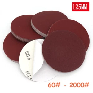 125mm Sanding Disc 5 inch Grinding Abrasive Backing Pad Grit 60 - 2000 Sandpaper - Picture 1 of 5
