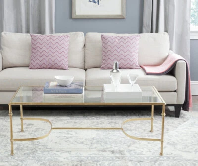 Mesa de centro SAFAVIEH Lucille | dorada/clara | Foto 1 de 4